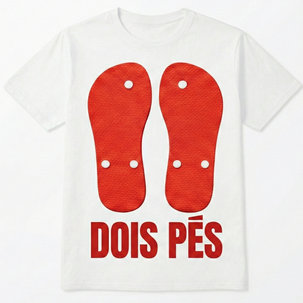 Camiseta Estampada Dois Pés