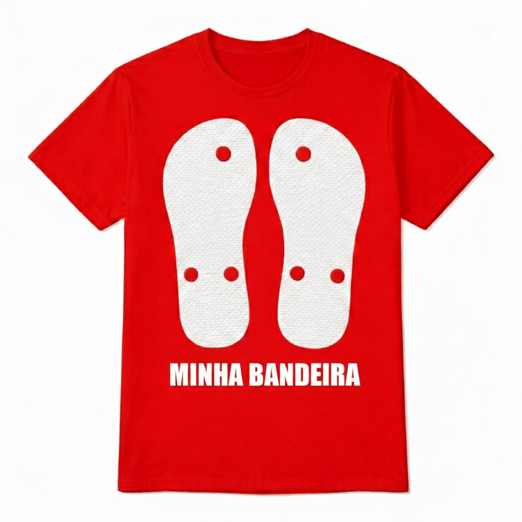 Camiseta Minha Bandeira Dois Pés